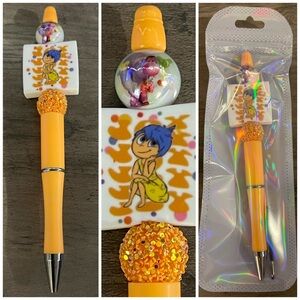 Inside Out Joy beaded focal pen